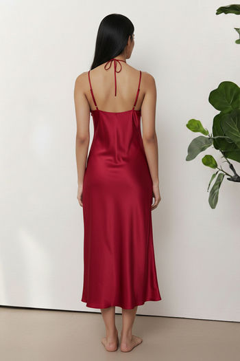 strapless open back dress Satin Nightgown and Sleep Dress  Annadale