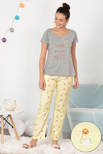 Zivame top and pyjama set hot sale