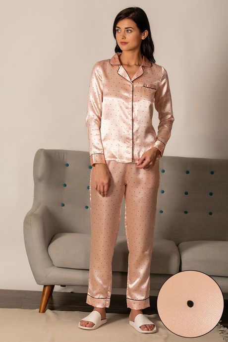 Rose gold satin discount pjs