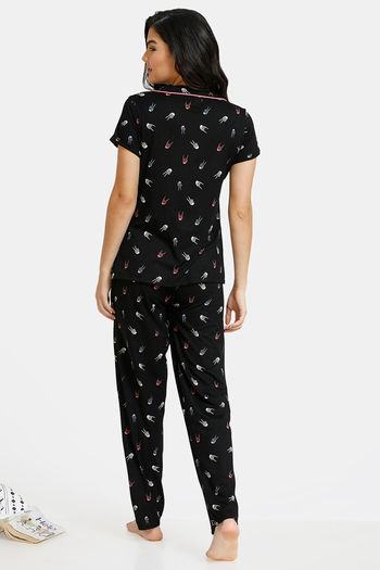 Buy Zivame Halloween-Glow In The Dark Butter-Soft Poly Knit Pyjama