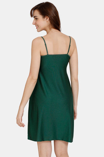 dark green babydoll dress