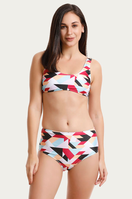 Buy Zivame Padded Bikini Set - Multi Color at Rs.898 online