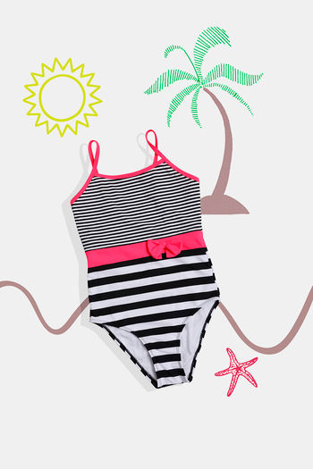 Buy Zivame Girls Maillot Swimsuit with Adjustable Straps - Hibiscus