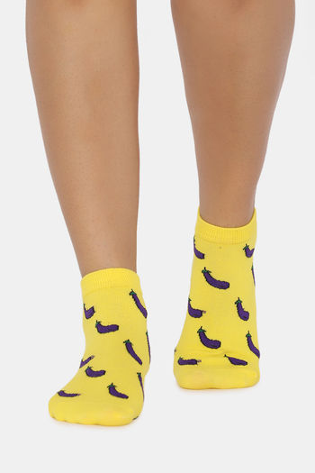 Buy Zivame Ankle Socks - Yellow
