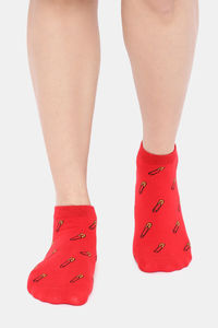Buy Zivame Ankle Socks - Red