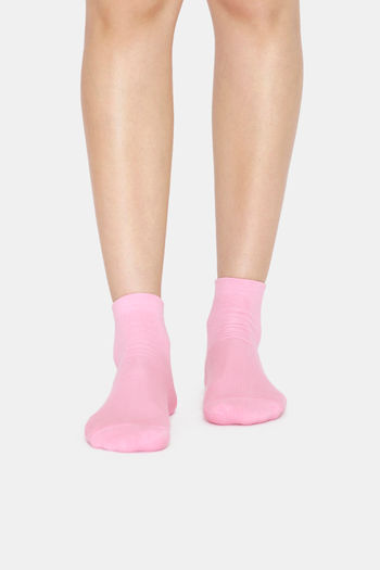 Pink and blue Love Bisou socks - Balzac Paris