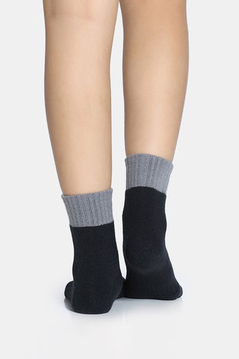 Buy Zivame Ankle Length Socks - Black at Rs.236 online