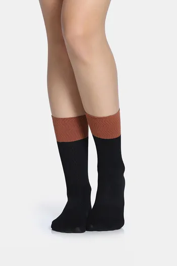 Buy Zivame Calf Length Socks - Black
