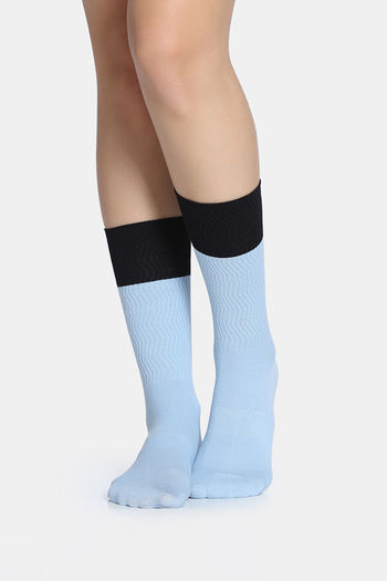 Buy Zivame Calf Length Socks - Blue
