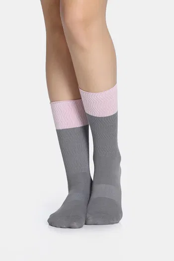 Buy Zivame Calf Length Socks - Grey