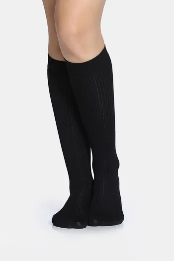 Buy Zivame Full Length Socks - Black