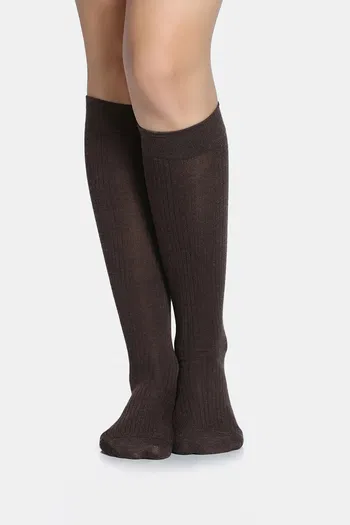 Buy Zivame Full Length Socks - Brown