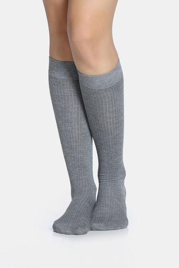 Buy Zivame Full Length Socks - Grey