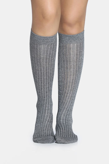 Buy Zivame Full Length Socks - Grey