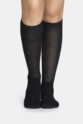Buy Zivame Full Length Socks - Black