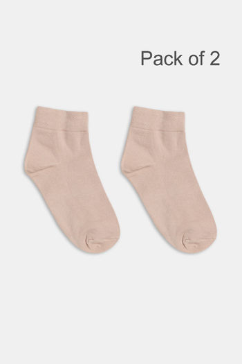 Buy Zivame Ankle Length Socks (Pack of 2) - Skin
