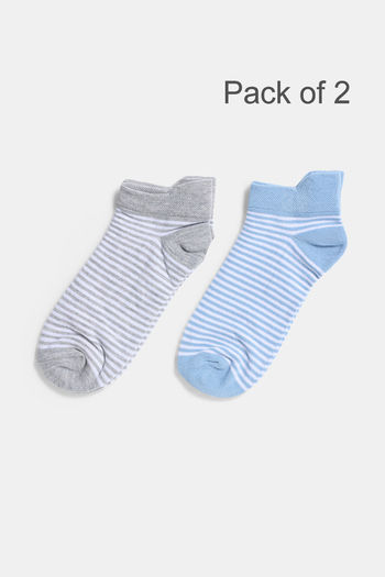 Buy Zivame Ankle Length Socks (Pack of 2) - Multicolor