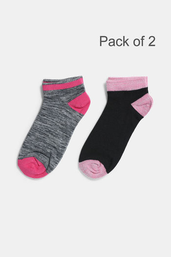 Buy Zivame Ankle Length Socks (Pack of 2) - Multicolor