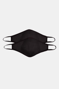 Buy Zivame 3 Layer seamless Cloth Face Mask with Inbuilt Filter Pack of 2 - Black