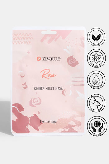 Buy Zivame Festive Glow Rose Gold Face Sheet Mask