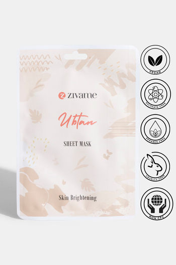 Buy Zivame Brightening Ubtan Face Sheet Mask