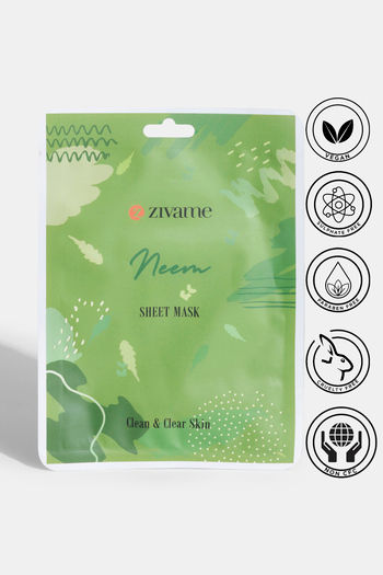 Buy Zivame Anti Acne Neem Face Sheet Mask