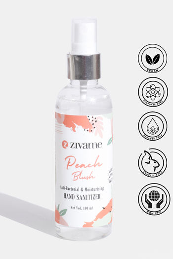 Buy Zivame Anti-Bacterial & Moisturising Peach Hand Sanitizer - 100 ml