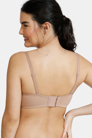 Buy Zivame Beautiful Basics Padded Wired Medium Coverage Strapless Bra -  Nude at Rs.380 online, Bra online
