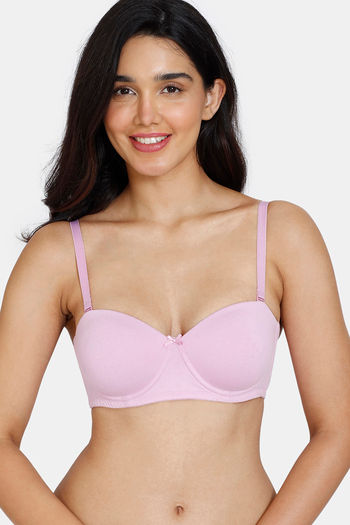 Buy Zivame Women's Cotton Non Padded Wired 3/4Th Coverage Molded Maternity  Bra (ZI10RUCOREJPURP0032D_Purple_32D) at