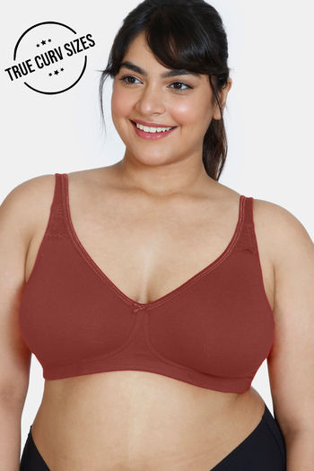 Buy Zivame True Curv Basics Double Layered Non Wired 3/4th Coverage Super  Support Bra - Black at Rs.489 online
