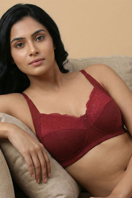 Zivame Double Layered Non Wired 3/4Th Coverage T-Shirt Bra - Red Dahlia