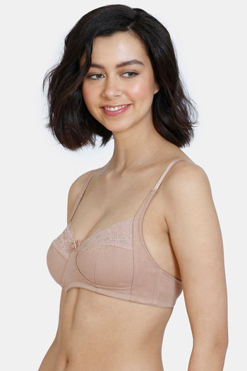 Buy Zivame Padded Non Wired Full Coverage Mastectomy Bra - Skin at Rs.478  online