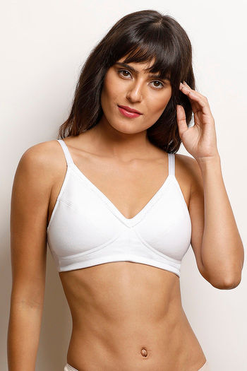 Buy Zivame Basics Double Layered Non Wired 3/4th Coverage Bra