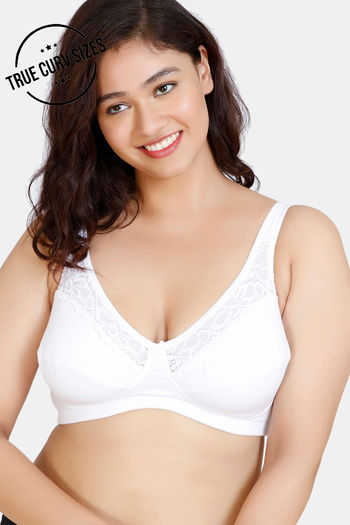 Zivame Double Layered Non Wired 3/4th Coverage Sag Lift Bra - White