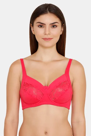 Buy Zivame Basics Double Layered Wired 3/4th Coverage Bra-Raspberry at  Rs.519 online