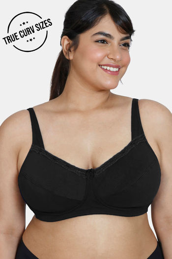 Buy Bitz Double Layered Non Wired Full Coverage Super Support Bra -  Fenugreek at Rs.350 online