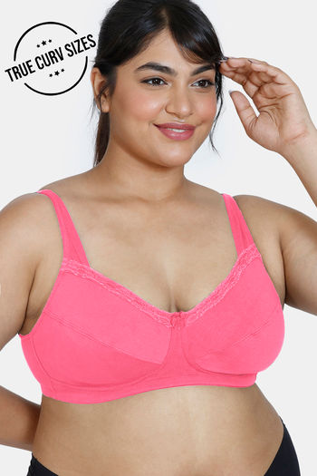 Buy Zivame Basics Single Layered With Laminated Cups Non Wired 3/4th  Coverage Bra - Pink Lemonade at Rs.509 online