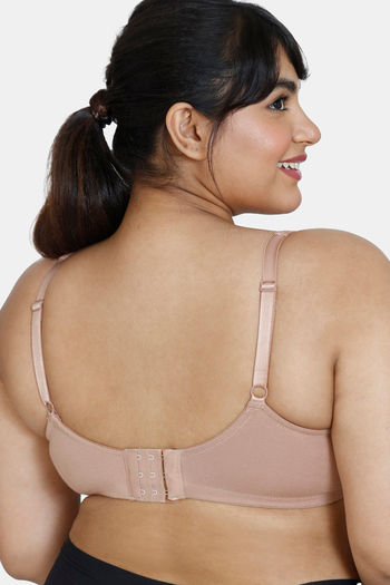 Zivame Basics Single Layered With Laminated Cups Non Wired 3/4th Coverage  Bra - Roebuck