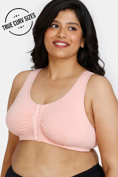 Buy Zivame True Curv Basics Double Layered Non Wired 3/4th Coverage Super  Support Bra - Peach Pearl at Rs.460 online