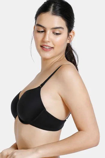 Penny By Zivame Priority Shape Conforming Medium Padded Wired Convertible T  Shirt Bra (Black) in Mumbai at best price by Zivame Store (Infiniti Mall) -  Justdial