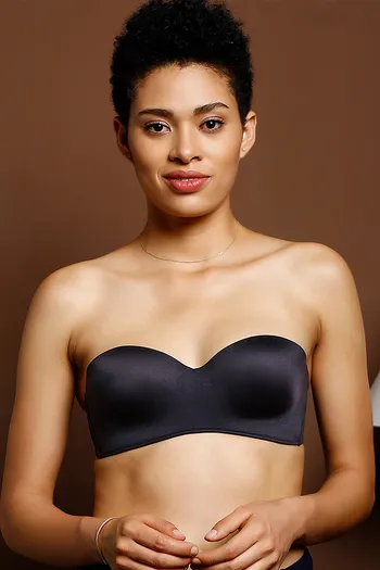 Buy Zivame Padded Wired 3/4th Coverage Strapless Bra-Black at Rs.598 online