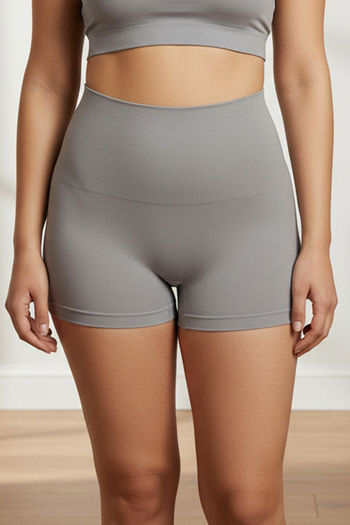 Buy Zivame Tummy Control Midwaist Boyshort - Grey