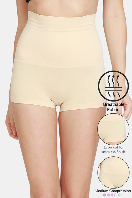 Seamless Shaping Boyshorts Panties for Women Tummy Control Mid Waist Shapewear Underwear 