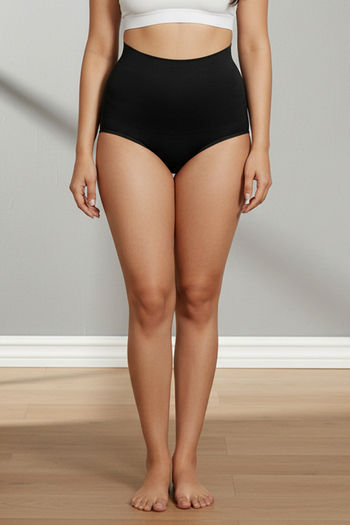Buy Zivame Tummy Control Midwaist Hipster Panty - Black