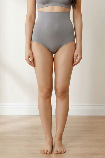 Buy Zivame Tummy Control Midwaist Hipster Panty - Grey