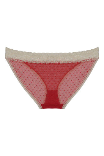 Mesh Low-Rise Bikini Brief