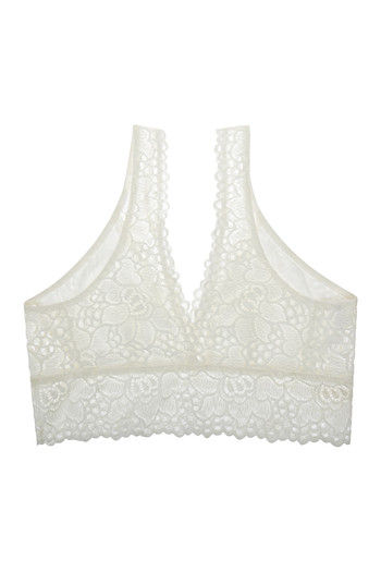 Buy Zivame Made to layer Satin Scallop Lace Bralette-Dark Grey at Rs.895  online