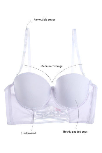 Zivame - Penny Very Vital Strapless Bra With Crisscross Strings At