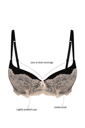 Buy Zivame Lace Embrace Front Open Bra With Designer Back at Rs.1495 online
