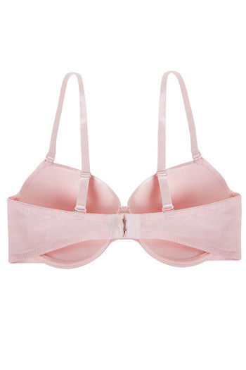 Buy Zivame Pack of 2 Satin Edge T-shirt Bra- Pink n Grey at Rs.1299 online